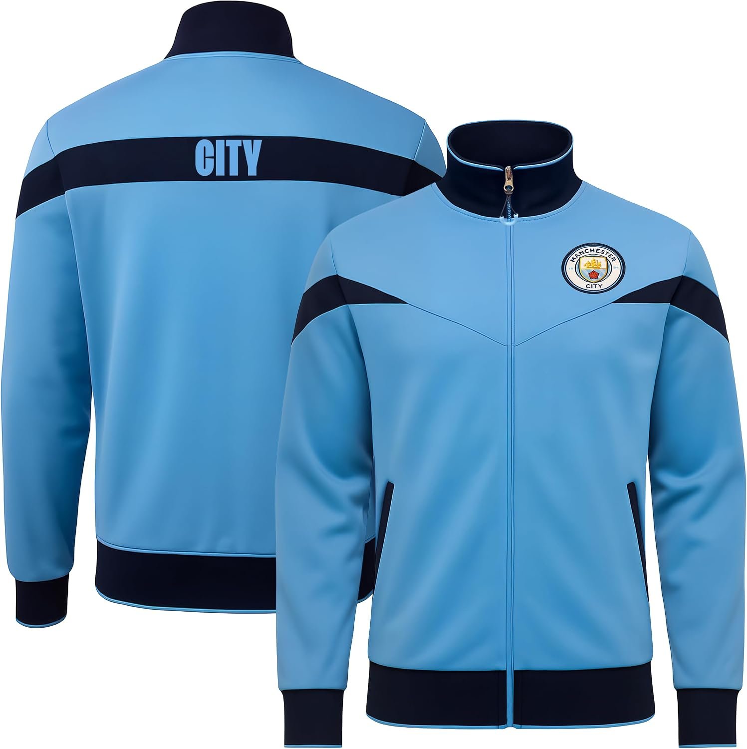 Icon Sports Officially Licensed Manchester City FC Soccer Track Jacket