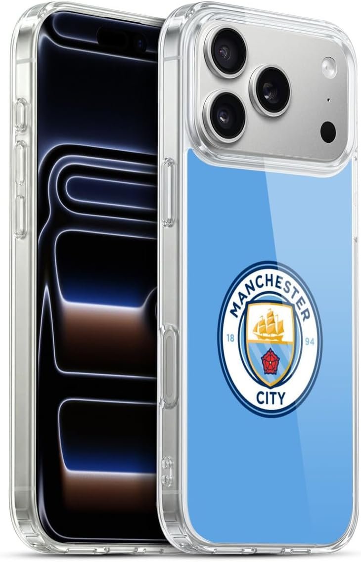 Head Case Designs Officially Licensed Manchester City Man City FC Blue Full Colour Badge Gel Case